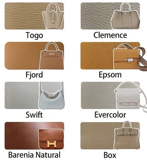 types of hermes leather.